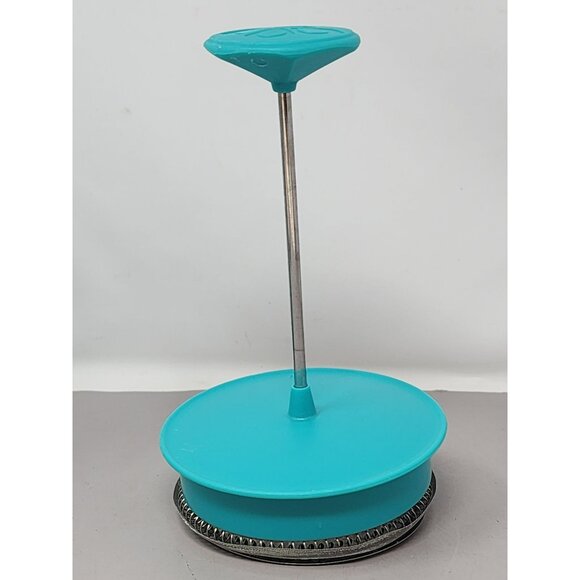 Aqua Blue French Press Coffee Maker Glass & Plastic Easy Pour Spout - Picture 7 of 11